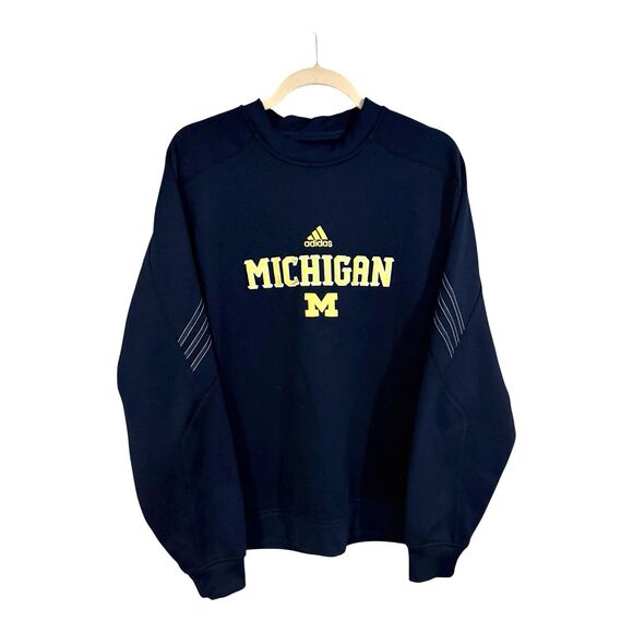 University of Michigan Adidas Team Women’s M Pullover Sweatshirt Top Athletic - Picture 1 of 5